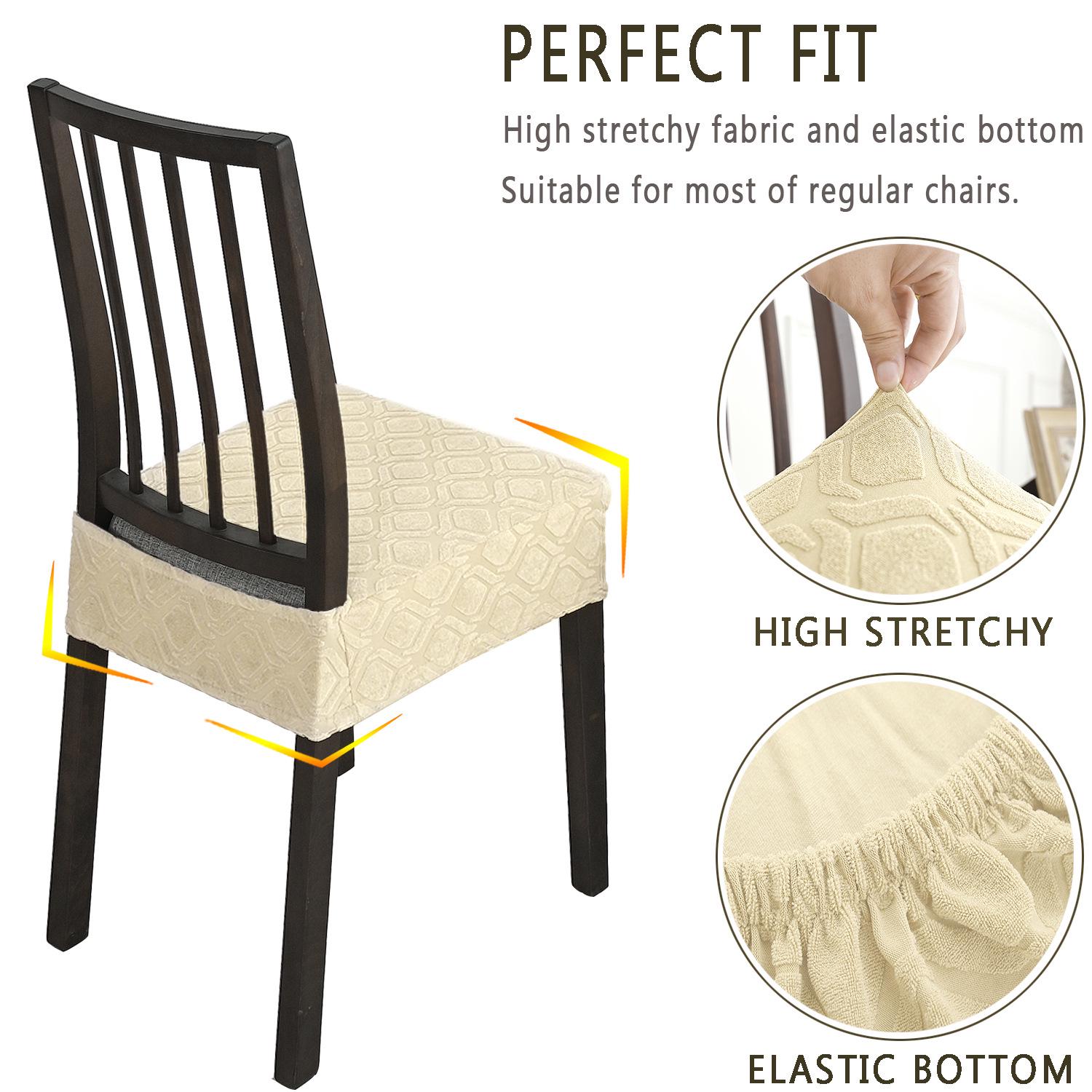 

Waterproof Round Jacquard Elastic Knitted Seat Cushion Cover Waterproof Small Round 05 сіро-коричневий