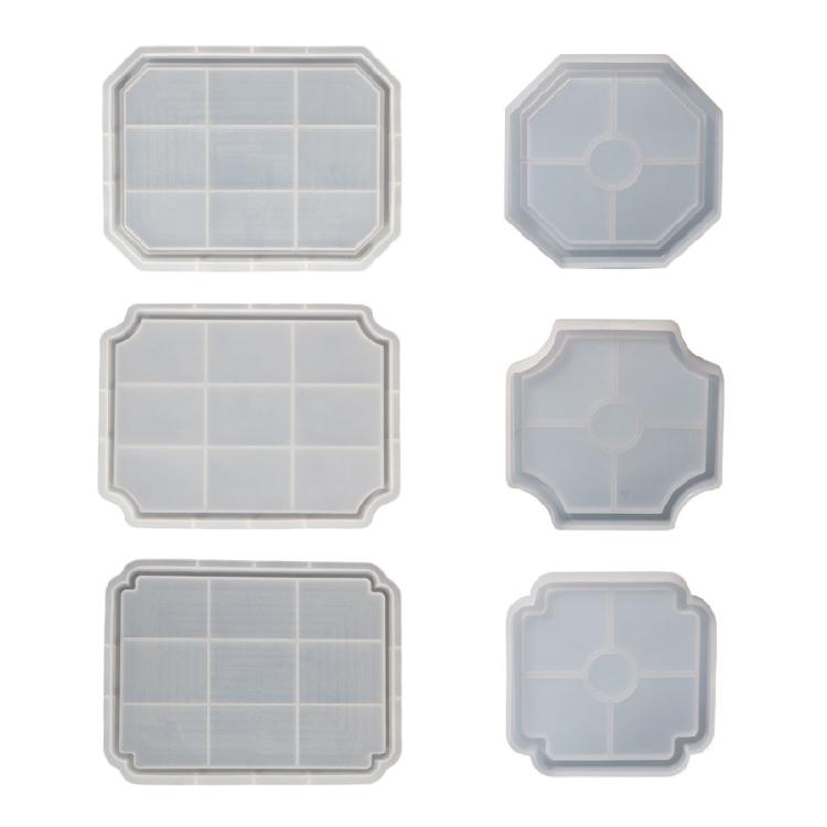 Silicone Mirror Tray Mold Used To Make Resin Crafts for Diy Home Decoration
