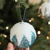 Colorful Foam Sequin Christmas Balls 8cm Christmas Tree Ornaments  New Year Gifts