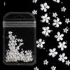 200Pcs Acrylic Crystal 3D Flower Nail Art Decoration Cute Mixed Size Manicure _A
