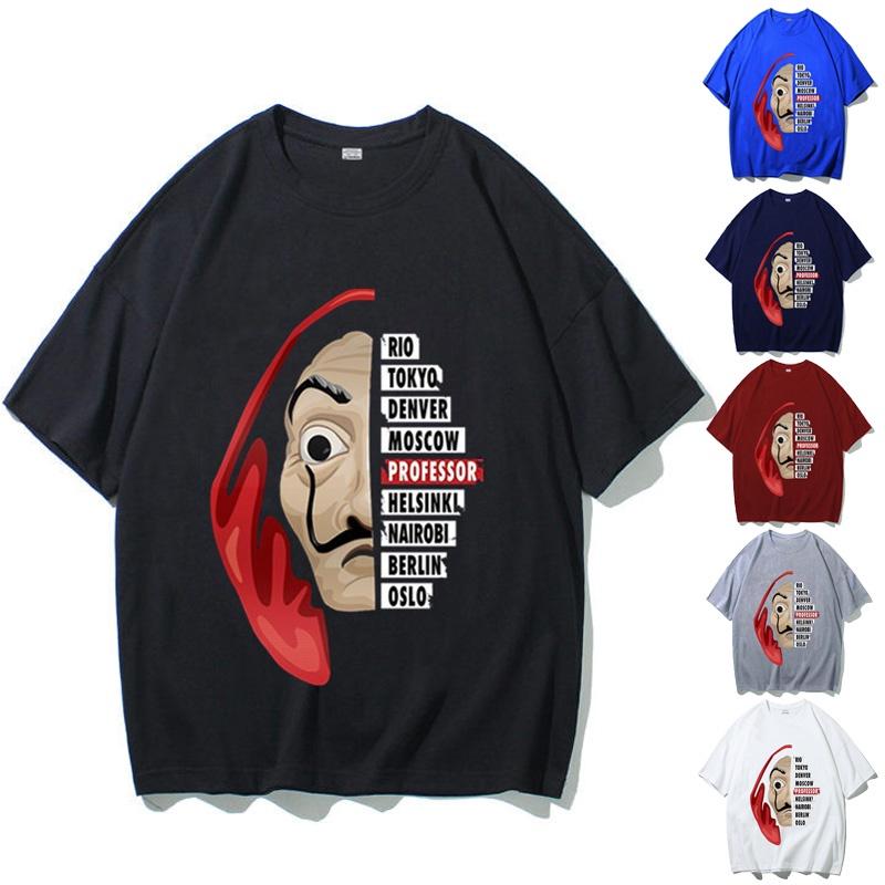 Comfortable La Casa De Papel T Shirt For Money Heist Fans Unisex Short Sleeve Top