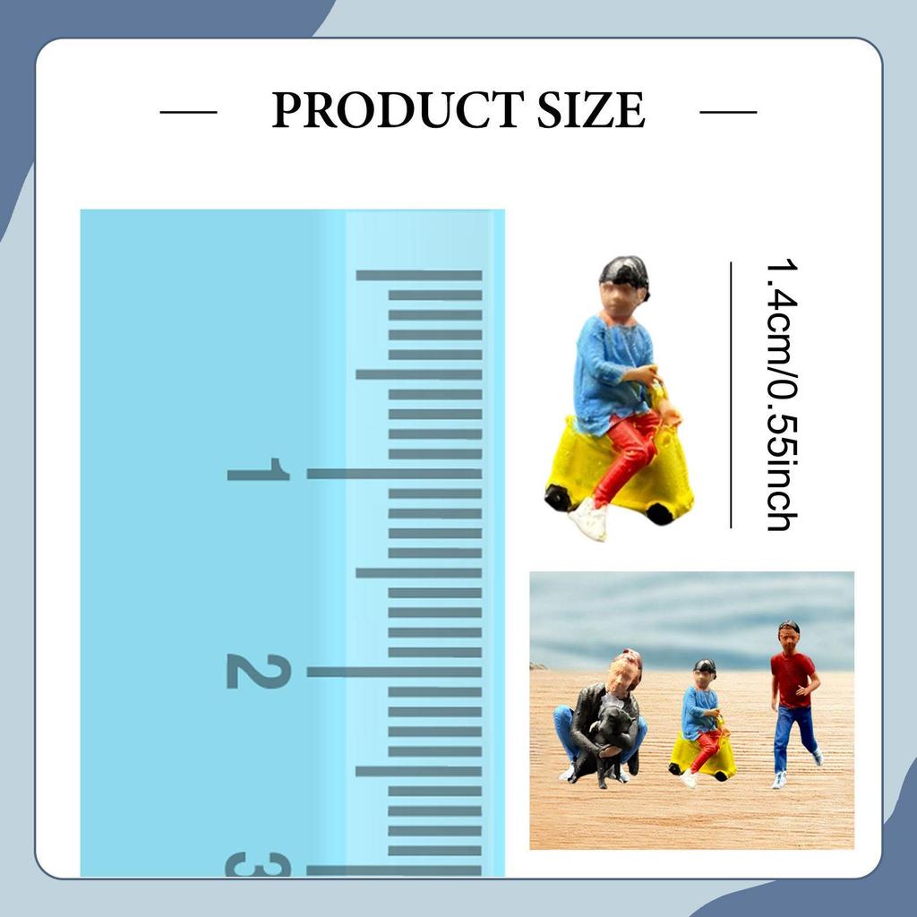 1/64 Miniature Figure People Figure Resin 1:64 Scale Tiny People Figurine for Crafts Photography Diorama Ornament Layout