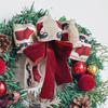 30cm Christmas Wreath with Pine Cones & Ornaments for Window Decoration