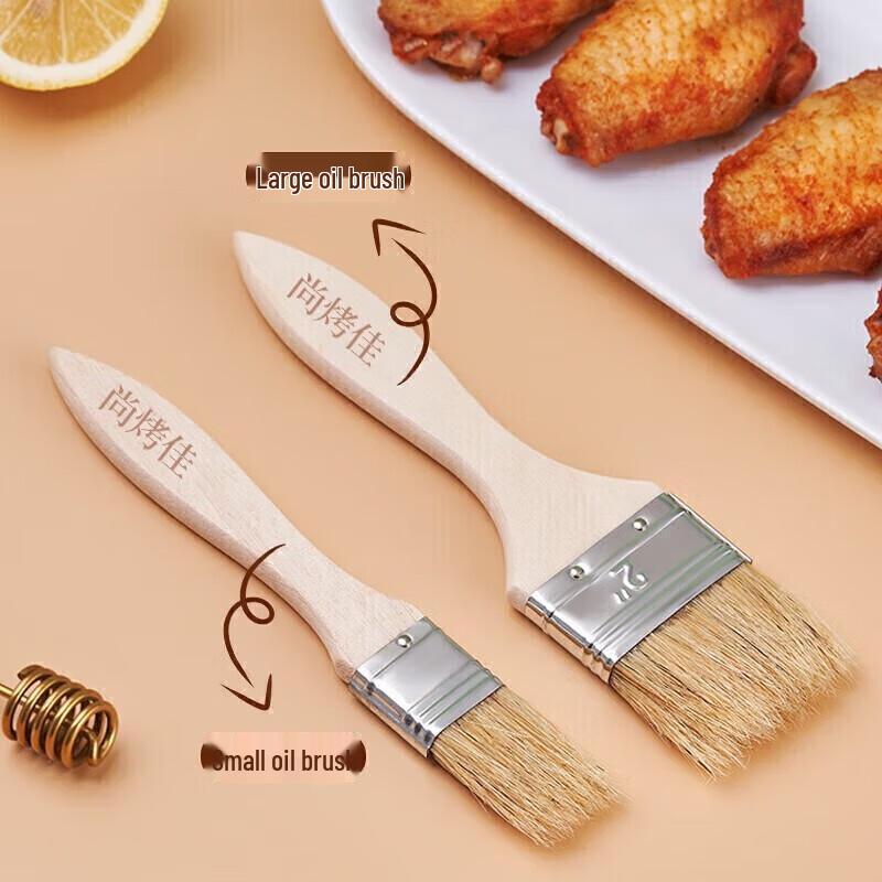 Кисточка для смазывания Suncojia с деревянной ручкой (2-Pack)