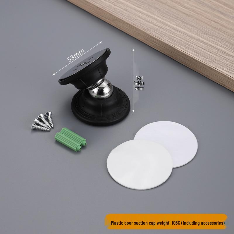 Magnetic Silicone Door Stopper - Punch-Free, Silent, Anti-Collision for Home, RV, Bathroom, Floor, and Room Doors