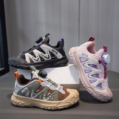Rotating Button Fashionable Personalized Sports Shoes Spring and Autumn New Boys and Girls Shoes Design Sense High Value Casual Shoes