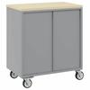 Rolling Workbench Trolley Black and Gray 75 x 45 x 85 cm