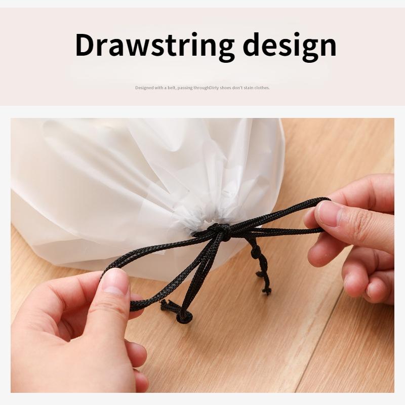5/3pcs Travel Storage Bag Portable Shoe Clothes Organzier Drawstring Suitcase Organzier Transparent Underwear Makeup Storage Bag