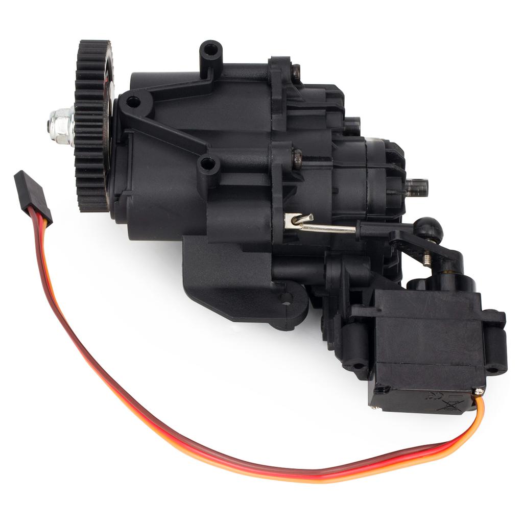 Dual Speed Transmission Gearbox with Servo & Internal Gears for 1/10 TRX4 TRX6 RC Crawler Car Upgrade Parts