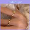 Trendiger Verstellbarer Offener Ring Für Damen Mit Schickem Blumendesign Und Zeitgenössischem Stil