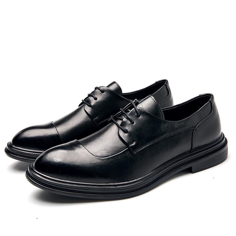 Men's Large Size Formal Leather Shoes: British Style, Fashionable Business & Wedding Wear