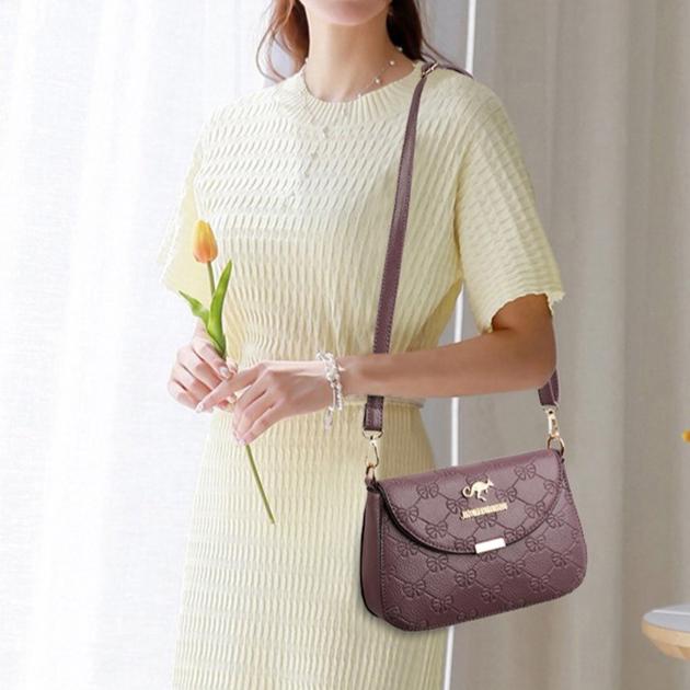 PU Soft Leather Texture New Women's Bag Crossbody Bag Simple Large Capacity Small Square Bag Casual Fashion Shoulder Bag