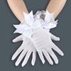 White Weddings Wrist Gloves Cosplay Accessories Mesh Gloves Large Bownot Lace Gloves Bride Mittens