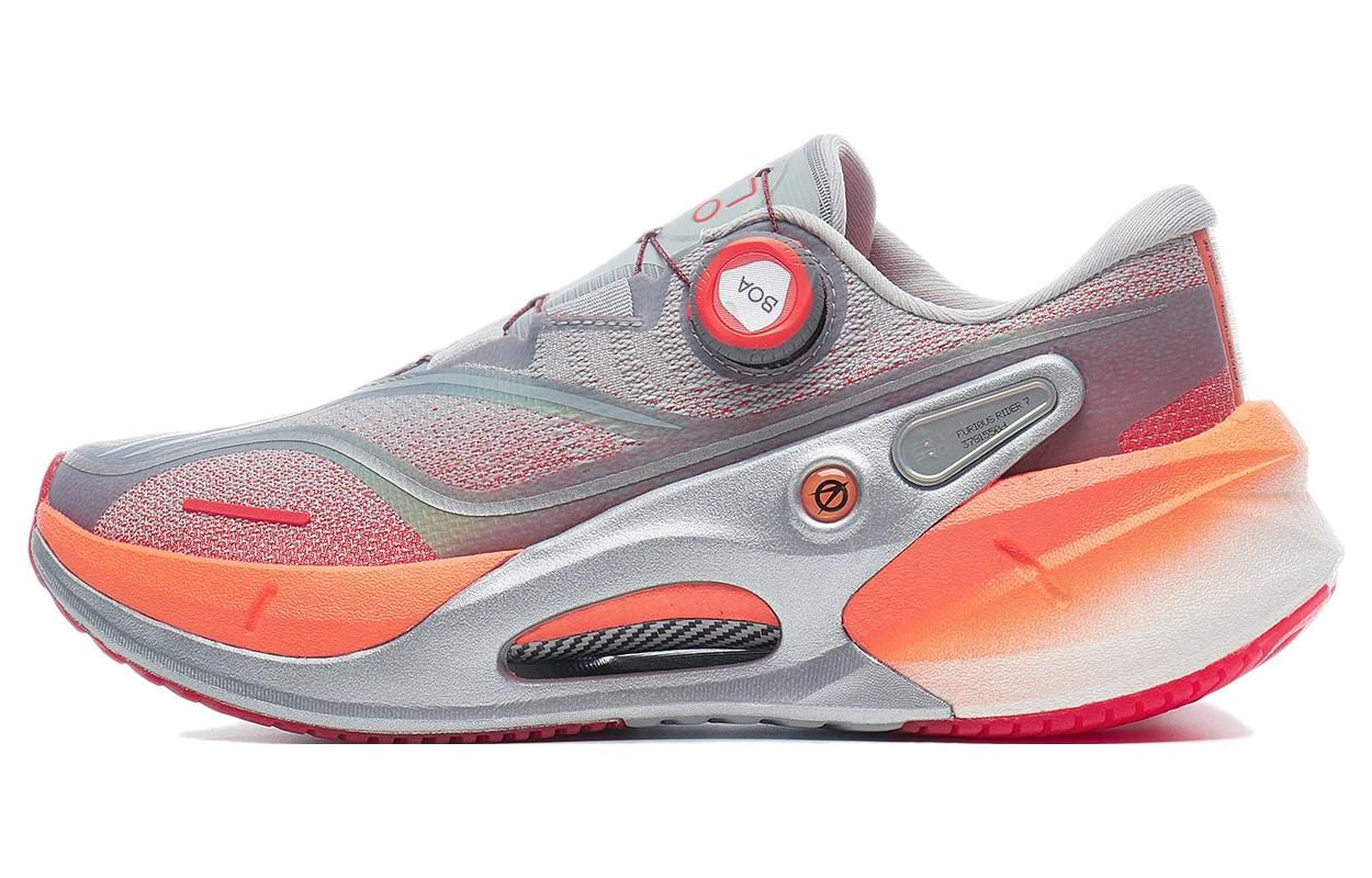 Li Ning Furious Rider 7.0 PRO V2 Нескользящие Износостойкие Низкие Беговые Кроссовки Мужские Серый Оранжевый ARZT009-4 39