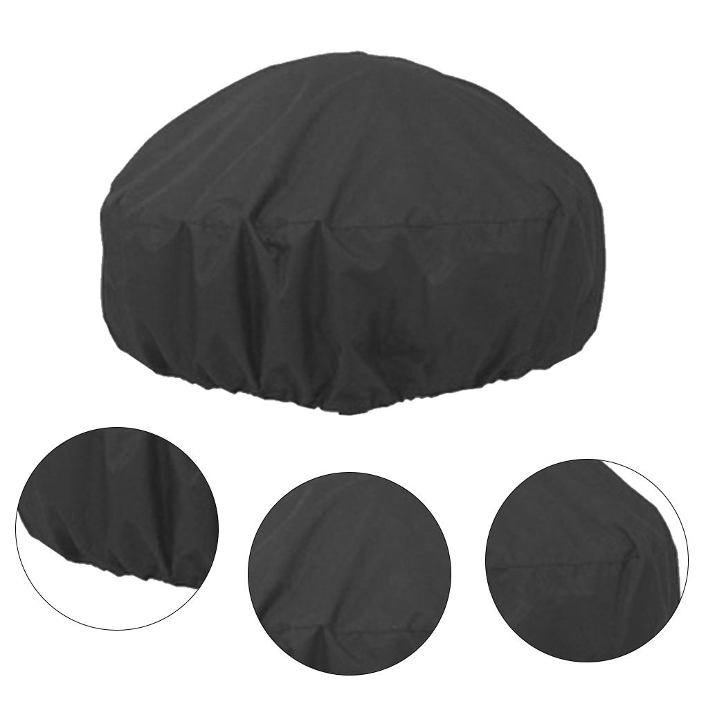 Fire Pits Cover Protector Grill BBQ Garden Sun Shade Adjustable Elastic Furniture Covers Hem Cord