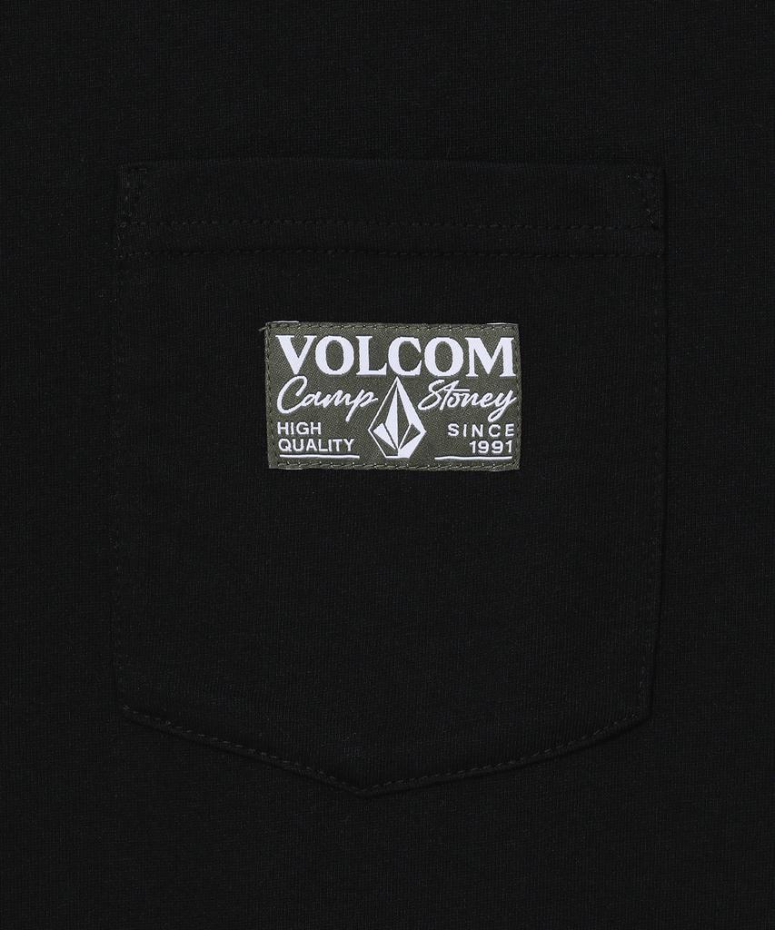 VOLCOM Camp Stoney Pocket Oversized Short Sleeve Tee (Black)