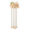 Wedding Flower Stand, 10PCS 80cm Column Flower Stand, Floral Stands with Metal Laminate, Cylindrical Cubic Floral Display Rack for Wedding, Party,