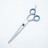 All-Steel Pet Grooming Scissors Set: Flat-Tooth & Curved Trimmers for Dog Hair Care.