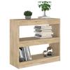 Bookshelf Room Divider Sonoma Oak 80 x 30 x 72 cm