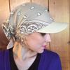 Casquette de Baseball à bord pare-soleil pour femmes et hommes, chapeau écharpe carrée coréenne, foulard doux