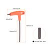 1/2pcs T-Handle Hex Key Wrench 2/3/4/5/6mm Metric T-Key Inner Hexagon Wrenches Spanner for Auto Household Repair Tool
