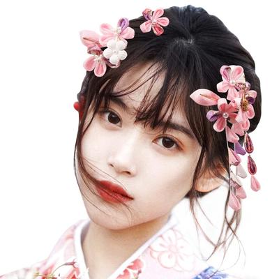 OTAKUMARKET Hair Coming of Age Japanese Tsumami Hair Hair Graduation Wedding 3 Years 7 Years 5 4 Colors Type Shichi-Go-San Ornament, Ceremony,