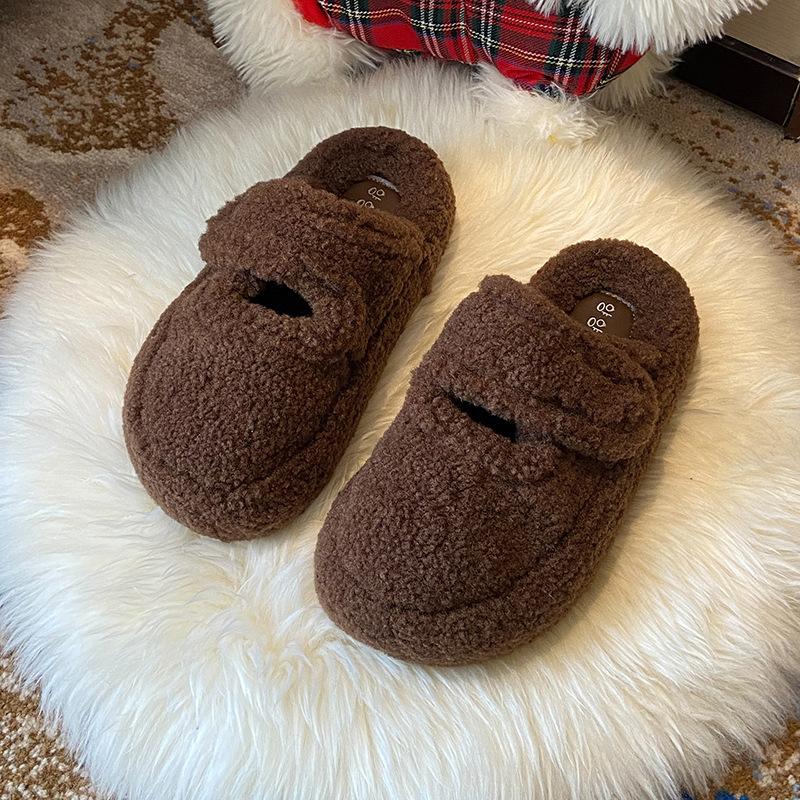 Neue Baumwollschuhe und Hausschuhe mit dicker Sohle, höhenvergrößernd, modisch und lässig für vielseitige Frauen