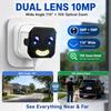 Câmera de Janela OKAM PRO Lente Dupla Zoom 10X WIFI 5G Câmera HD 10MP Suporte Duplo Visão Noturna Intercomunicador Bidirecional Detecção Móvel
