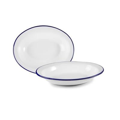 IBILI 905232 Deep Oval Dish, Steel, White, 32 X 26 X 6 Cm
