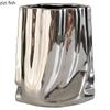 Electroplating Pocket Vase Tabletop Ceramic Flower Ware Creative Flower Arrangement Vase Living Room Aesthetic Decoration