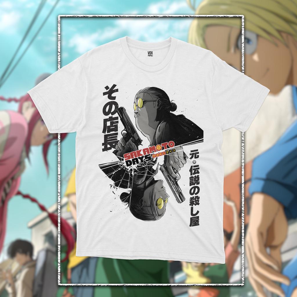 Sakamoto Days Grafik T-Shirt Herren Damen Oversized Y2k Anime Manga T-Shirt Hohe Qualität Lässig Schweres Baumwoll Lockere Kleidung T-Shirts