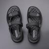 Casual sandals men's trendy summer new men's fashion heightening air cushion beach shoes Velcro sandals men's shoes