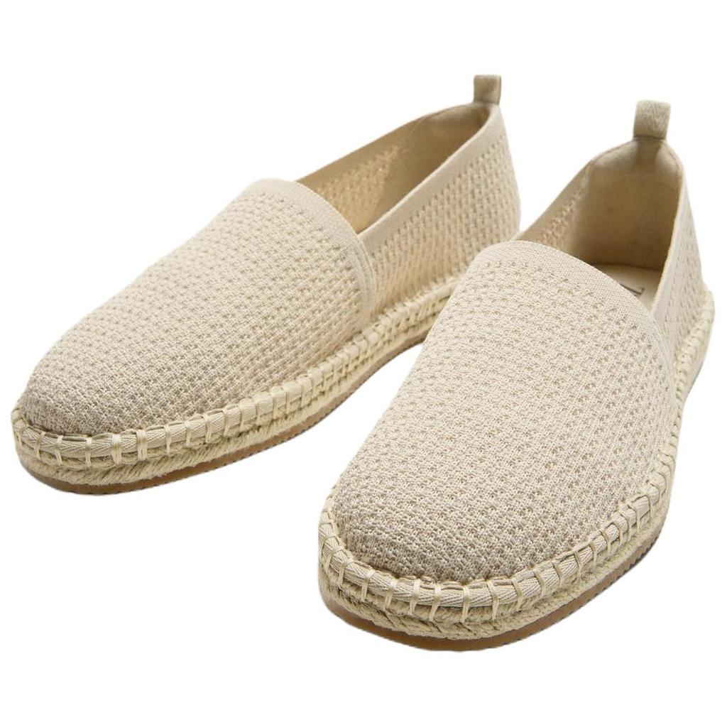 Zara Cotton Lightweight Vintage Knitted Fabric Fisherman Shoes Men Shoes White 12740520719