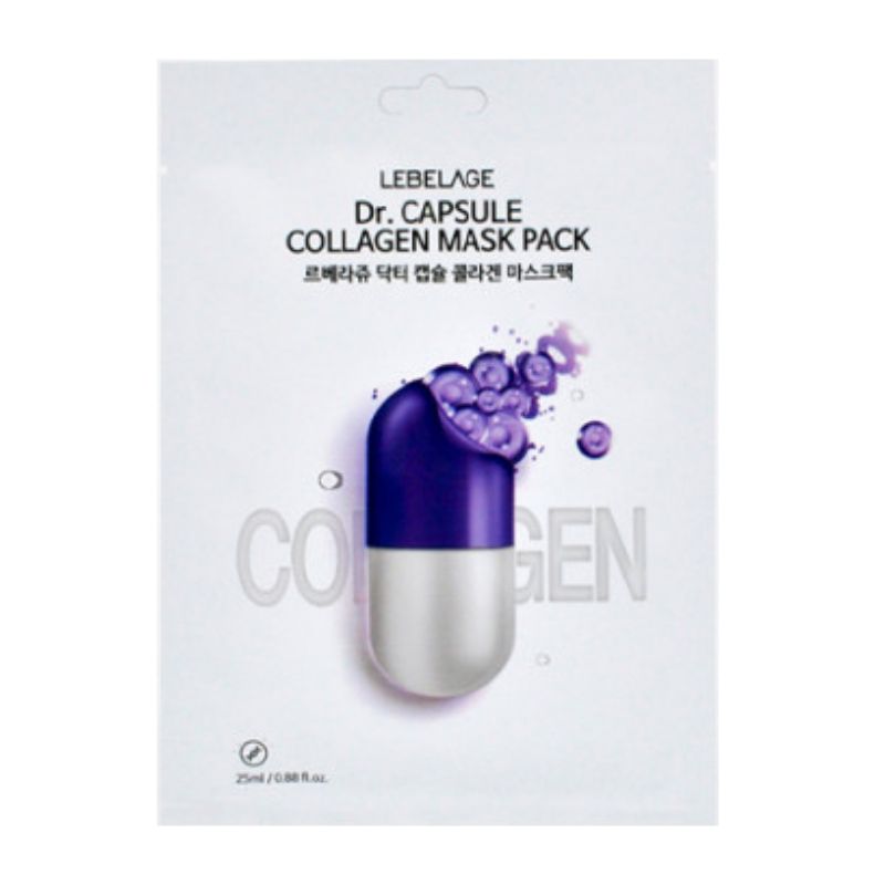 [Lebelage] Dr. Capsule Collagen Mask Pack (25ml) x 10ea Set – Intensive Firming & Anti-Wrinkle Treatment
