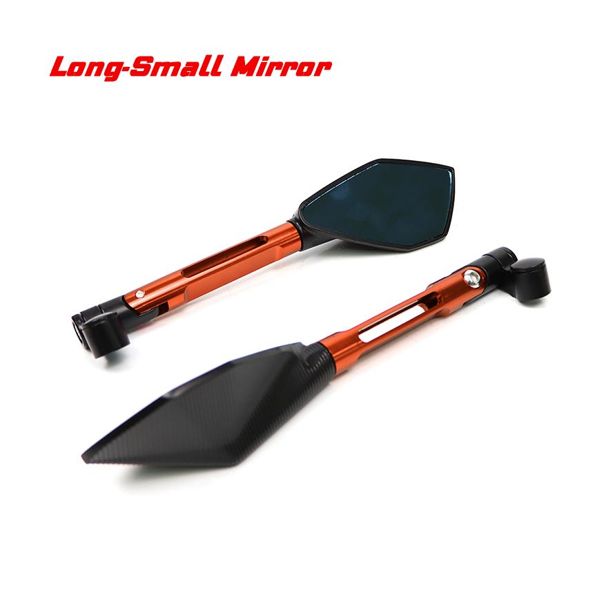 

Универсальное алюминиевое зеркало заднего вида с ЧПУ для мотоцикла, синее антибликовое зеркало для HONDA YAMAHA SUZUKI, скутера KTM Long-Small-OG