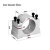 NEW 52mm 55mm 65mm 80mm Spindle Clamp Mounting Bracket With 4 Screws For 400W 500W 1.5KW 2.2KW Spindle CNC Milling Motor Machine