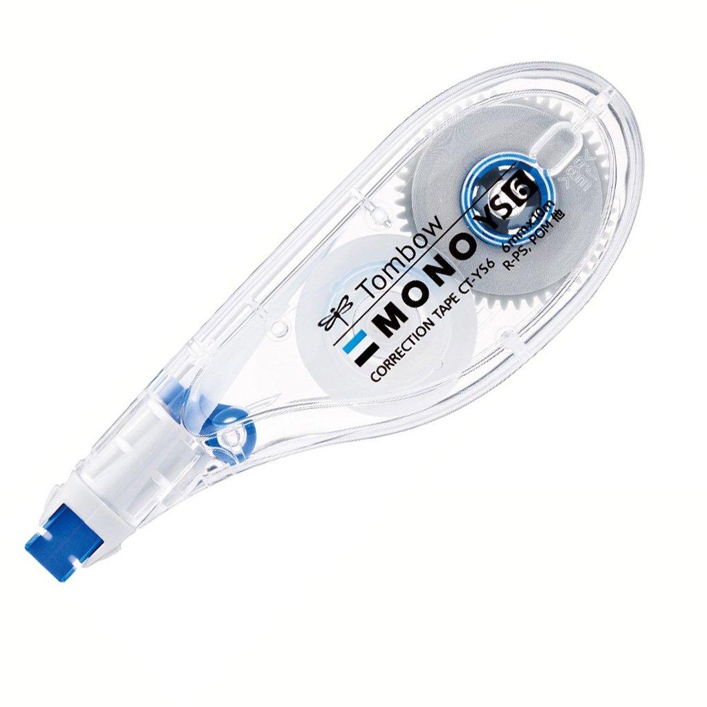 

Tombow Correction Tape 6mm MONO YS (Side-pull type for pen-like use), Disposable, 10m, 10 rolls CT-YS6-10P
