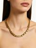 Luxury Chain Necklace with Diamond Accent, Minimalist Statement Necklace for Women Daily Wear GIft