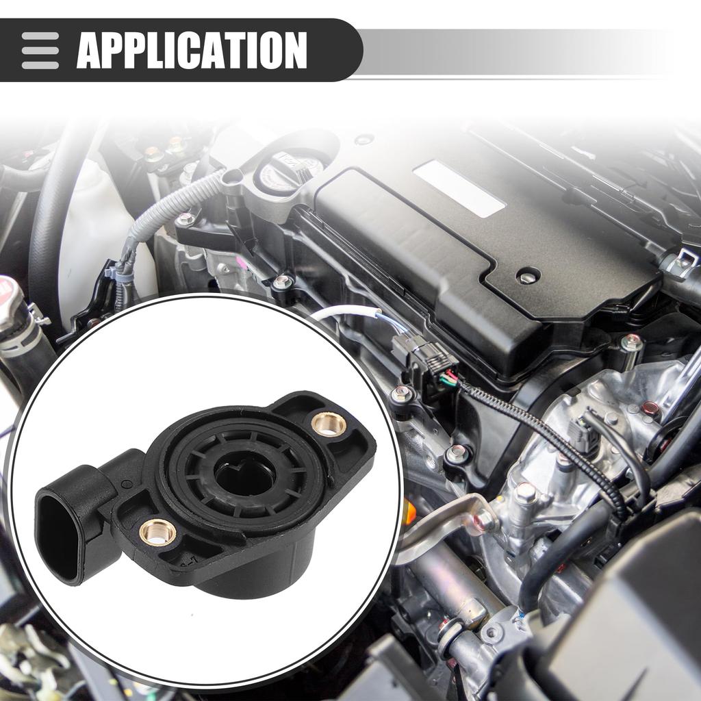 ACROPIX Plastic #91463158/9564463180 Throttle Position Sensor for Volksw Agen, Black