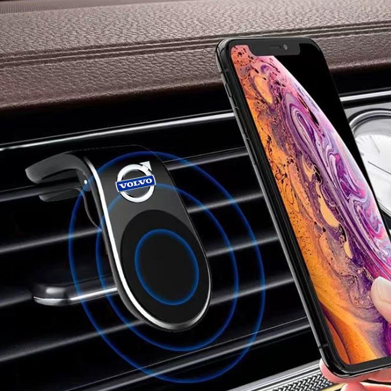 Magnetic Phone Holder Folding Strong Magnet Mount Mobile Phone Metal Stand Support for Volvo XC90 V90 V60 XC60 V40 S80 S60 S90