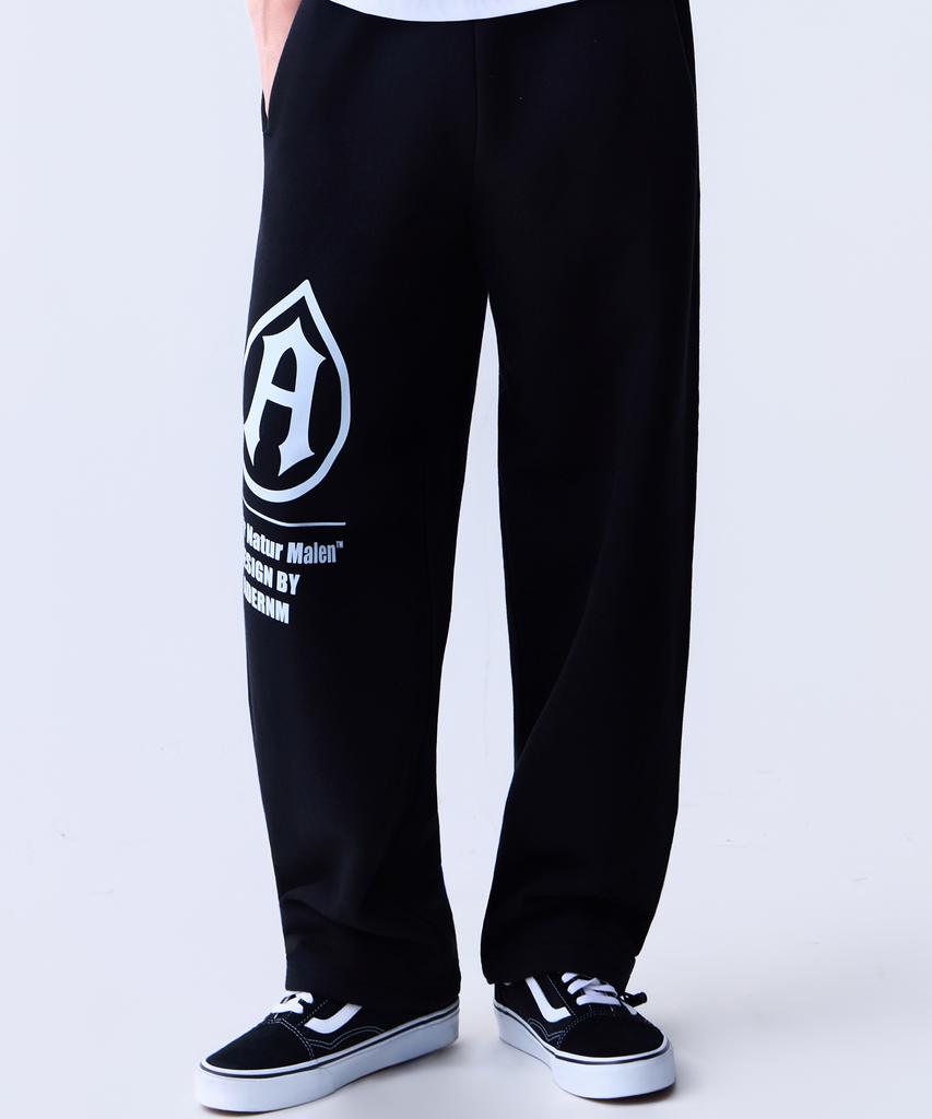 ADERNM Logo Sweatband Pants Black
