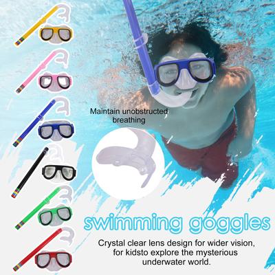 Diving Mask Mask Silicone Mask Snorkel Kid Diving Tube Underwater Swim Equipment Diving Eye Mask