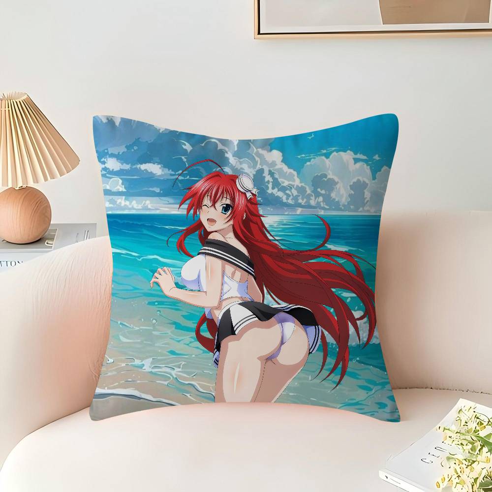 Anime R-Rias-Gremory Pillowcase 45x45cm Cute Pillowcase Living Room Sofa Cushion Cover Bedroom Home Decoration Children's Gift