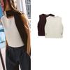 Fall and Winter New Women's Clothing Multi-Color Selection Side Button Decoration Sleeveless Round Neck Knitting Vest Jacket 4192129