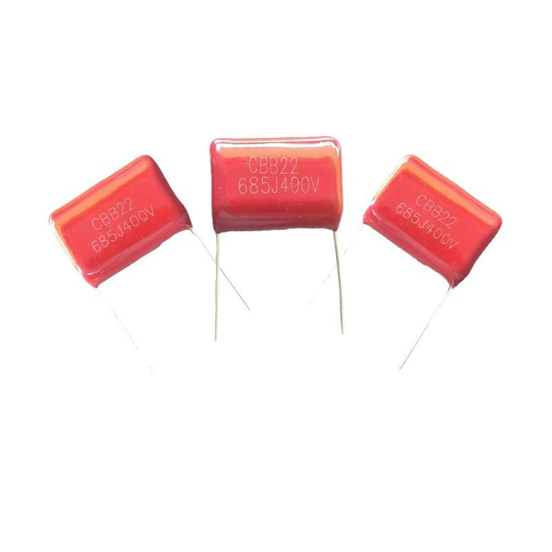 CBB Capacitor 6.8µF 400V, 685J, 25mm Lead Spacing, Metallized Film.