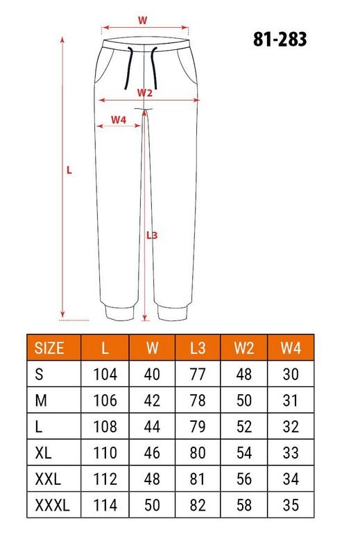 Comfort Sweatpants, Grey-Black Size Xl - T N81-283-Xl