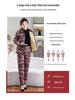 Chic Winter Cotton Outfit: Velvet-Lined Jacket & Pants Set for Middle-Aged and Elderly Women