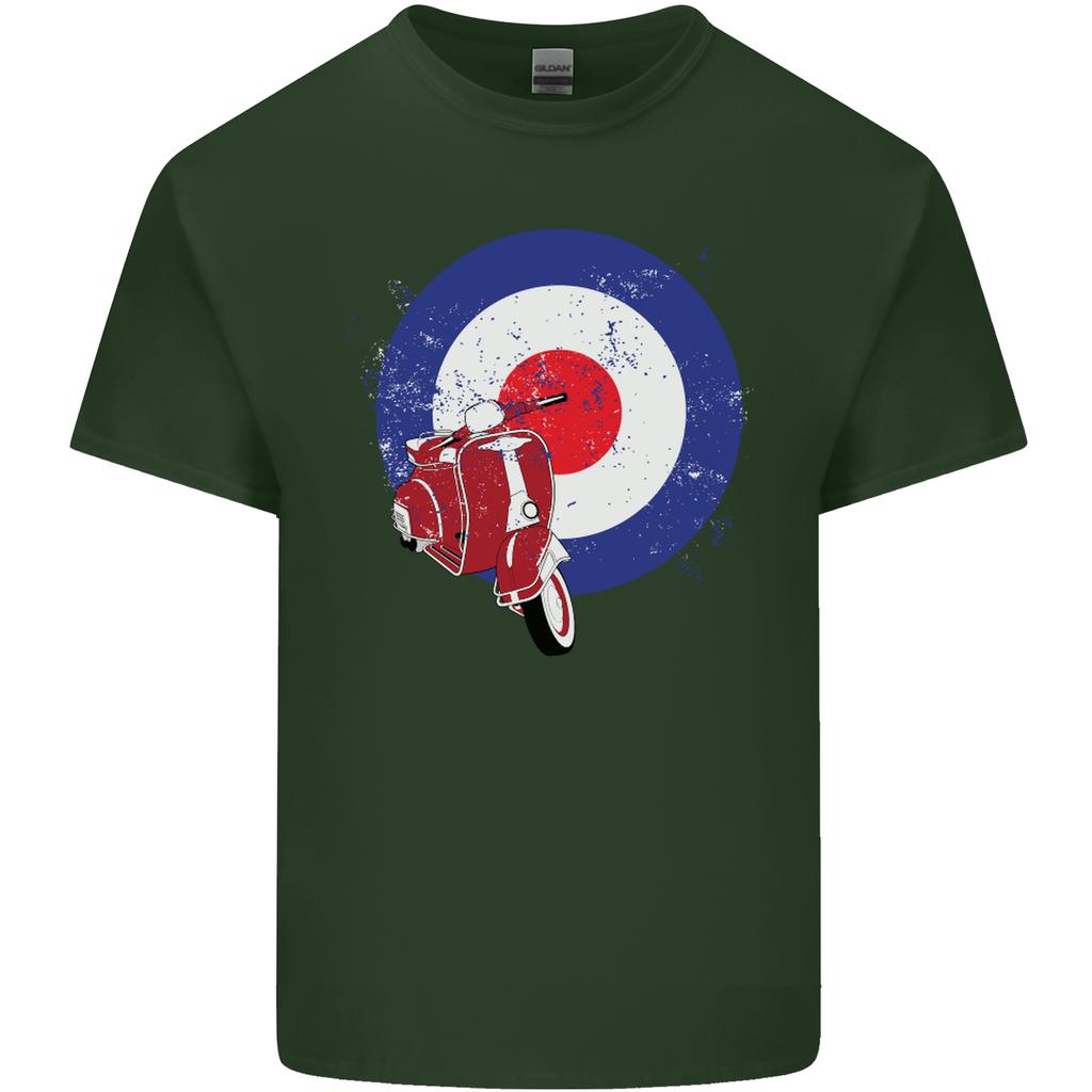 MOD Scooter Motorcycle Motorbike Unisexs Light Cotton TShirt