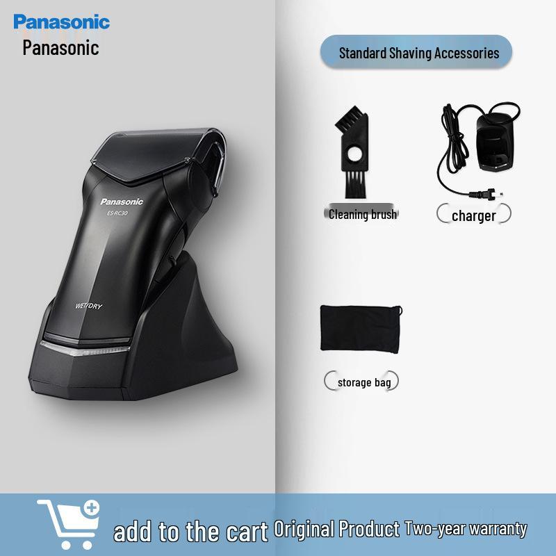 

Panasonic ES-RC30-K Мужская перезаряжаемая электробритва и триммер для бороды, полностью моющаяся