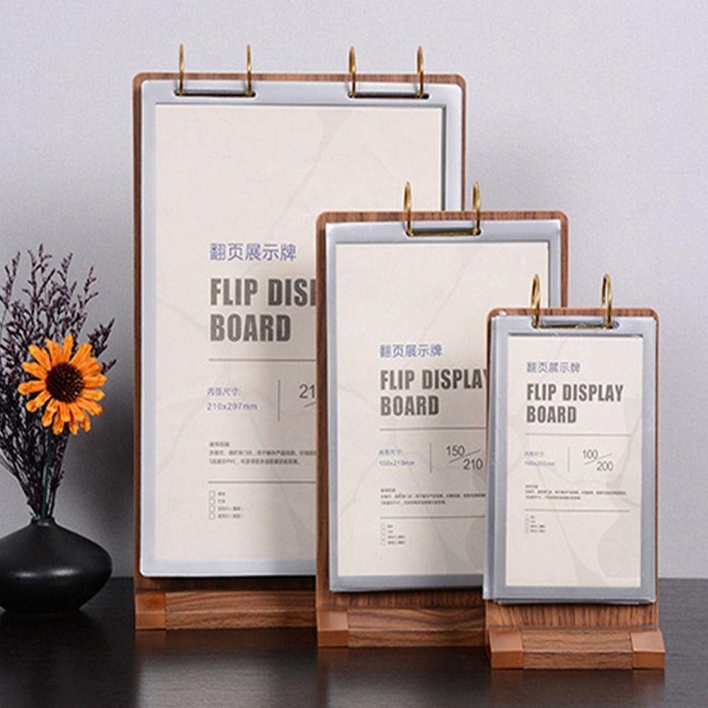 T-förmiger Menüordner a4/A5/A6 Tischkartenhalter Werbetafel Hotel Café Restaurant Nutzung